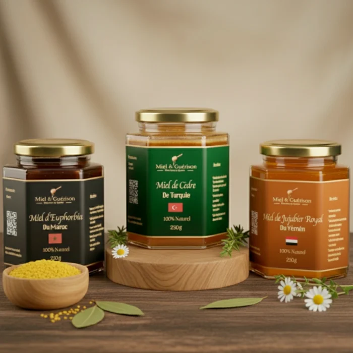 PACK DÉCOUVERTE - TRIO DE MIELS AU CHOIX - 250GR