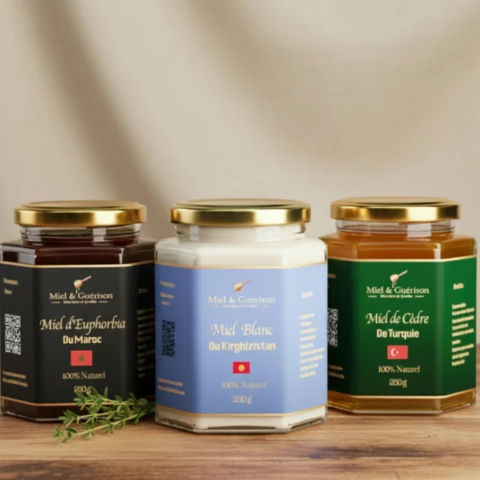 PACK DÉCOUVERTE - TRIO DE MIELS AU CHOIX - 250GR