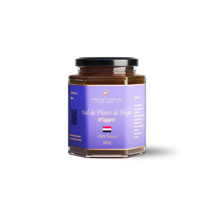 MIEL DE FLEURS ET DE NIGELLE D’ÉGYPTE