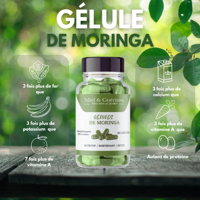 GÉLULES DE MORINGA-60 GÉLULES – Image 2