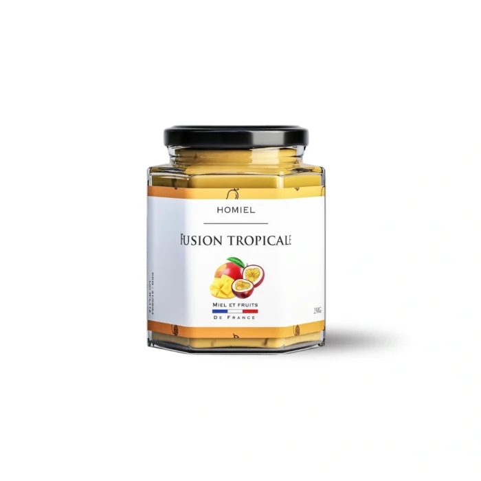 FUSION TROPICALE – MIEL CRÉMEUX MANGUE & FRUIT DE LA PASSION