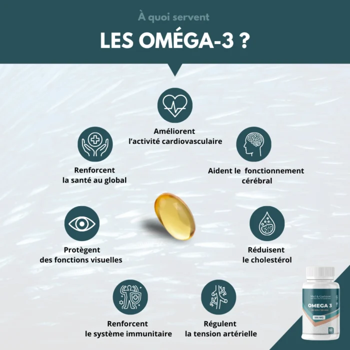 OMEGA 3 - 60 CAPSULES HUILE DE POISSON
